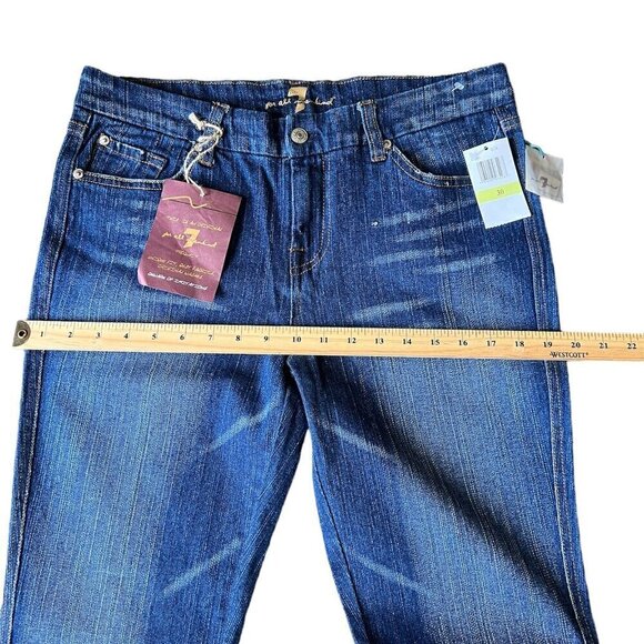 7 For All Mankind ''A'' Pocket wide and flare leg Casual Blue Denim Jean… - Picture 7 of 12
